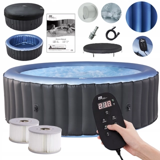Záhradná vírivka - Nafukovací bazén kruhový s hydromasážou MSpa 1120 l